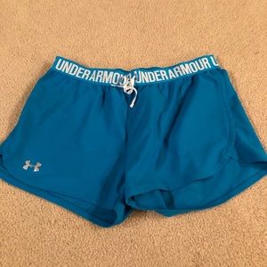 Blue Nike shorts